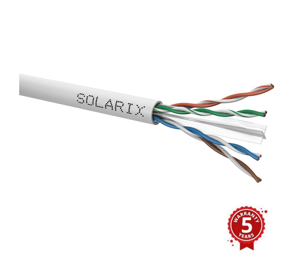 Solarix SXKD-6-UTP-PVC UTP, Cat6, drát, PVC, box, 100m